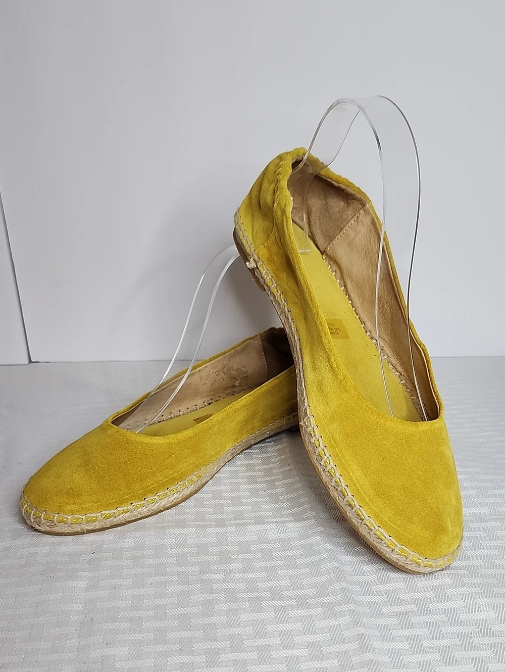 Anthropologie Suede Leather Espadrille Flats NEW In BOX